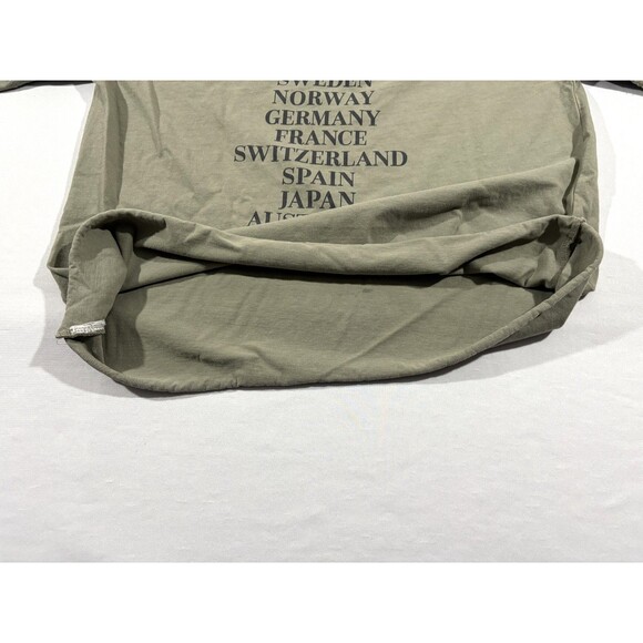 H&M Oversized Womens Green Printed T-shirt AC/DC Back in Black Tour 1980 Sz XS - Picture 12 of 12